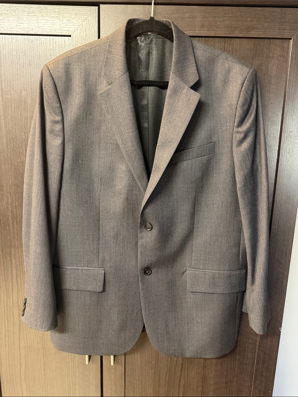 Banana Republic Men's Classic Gray Two-Button Blazer